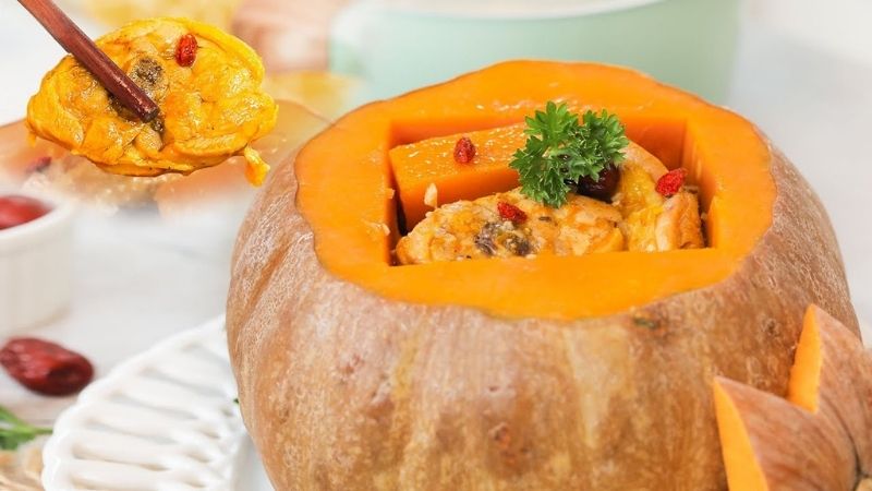GÀ TA HẤP BÍ ĐỎ_PHẦN (Phần)